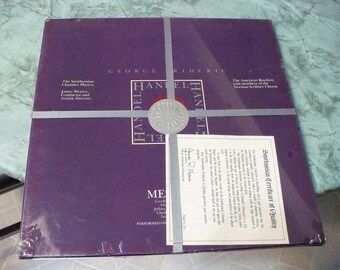 Handel Messiah - 3 record set - Smithsonian Chamber Players - New in Packaging