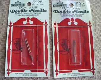 Double Sewing Needles for Serging - Set of 5 total