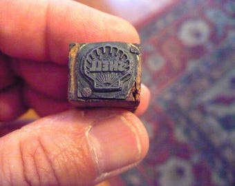 Letterpress Print Block - SHELL Emblem