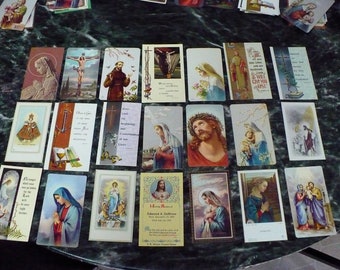 Funeral or Prayer Cards - Set "C" - 21 cards