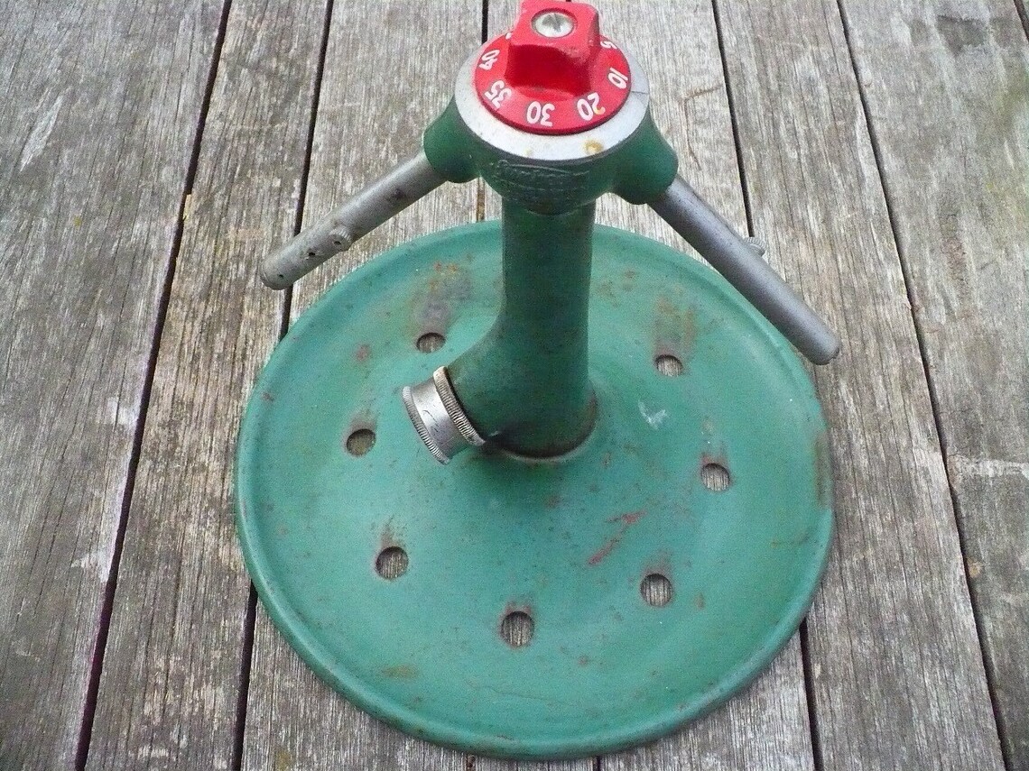 Automatic Rain King Lawn sprinkler by Sunbeam Reserved for Etsy