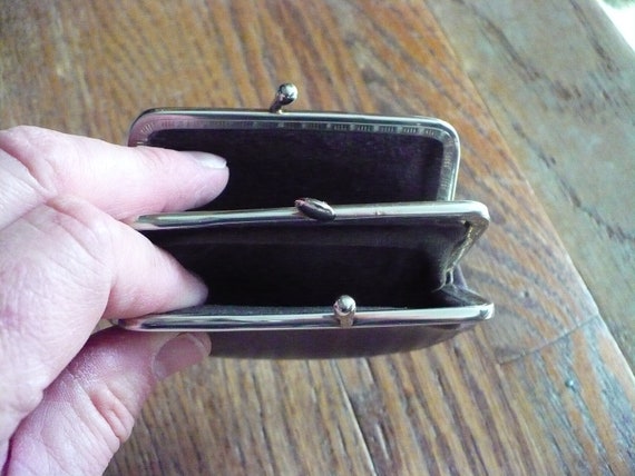 Leather Double Compartment Coin Purse - image 3