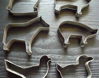 Farm Animal Cookie cutters - Set of 6 total