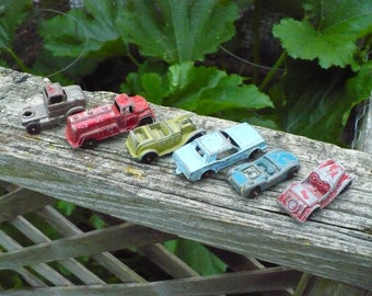 Assorted Old Metal Cars