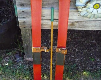 Child's Cross Country Ski's - for Decoration Only