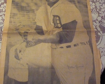 Gates Brown - Detroit Tiger's Super Poster - The Detroit News - 1968