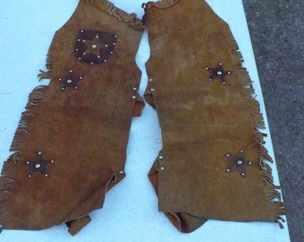 Childs Sueded Leather Cowboy Style Chaps