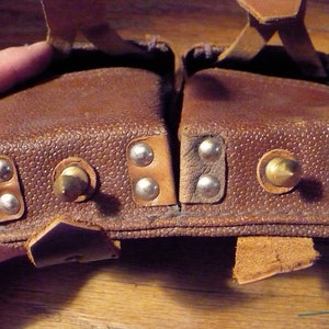 Double Compartment Leather pouch - Pouch style C
