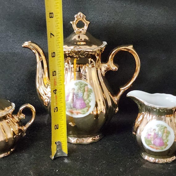 茶 Haru Antique 1900-40 Empress by Haruta Porcelain Japan Tea Set - 15 Pc