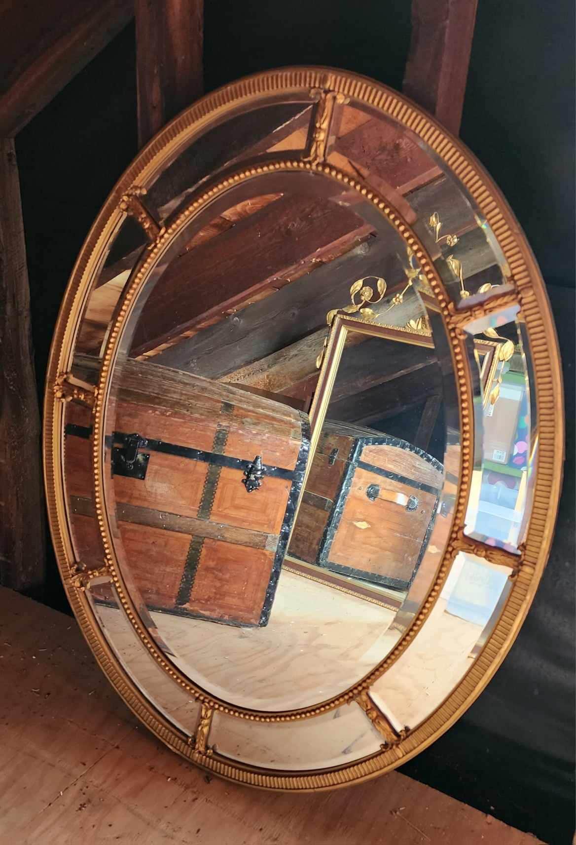 【イタリア製】ヴィンテージ 装飾ミラー 木製彫刻 立て掛け鏡 ヴィクトリアン イタリア製】ヴィンテージ 装飾ミラー 木製彫刻 立て掛け鏡