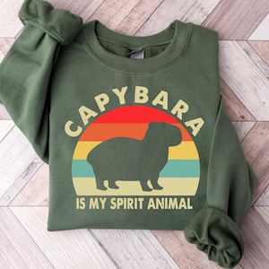 Capybara Is My Spirit Animal Shirt,Animal Lover Tee,Capybara Lover T-Shirt,Cute Animal Tshirt,Capybara Gift,Vintage Graphic Tee,Funny Quotes