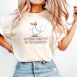 Heterosexuality In This Economy Shirt, Pride Shirt, LGBTQ Shirt, Lesbian Shirt, Pride Peace Shirt, Gay Shirt, Proud Mom Shirt, Pride Gift