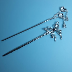 PRE-ORDER Enchanting Butterfly and Flower Chinese style Hairpin TGCF&gt;~&lt;