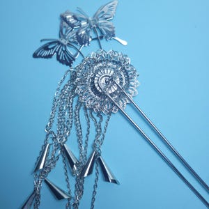Enchanting Butterfly Chinese style Hairpin TGCF&gt;~&lt;