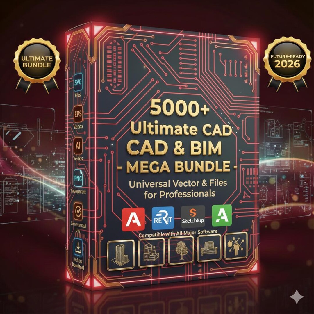 5000+ CAD & BIM Blocks Mega Bundle – Architecture, Interior, Landscape ...