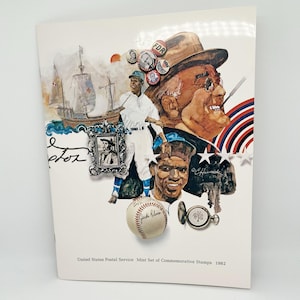 Vintage United States Postal Service Mint Set of Commemorative Stamps 1982