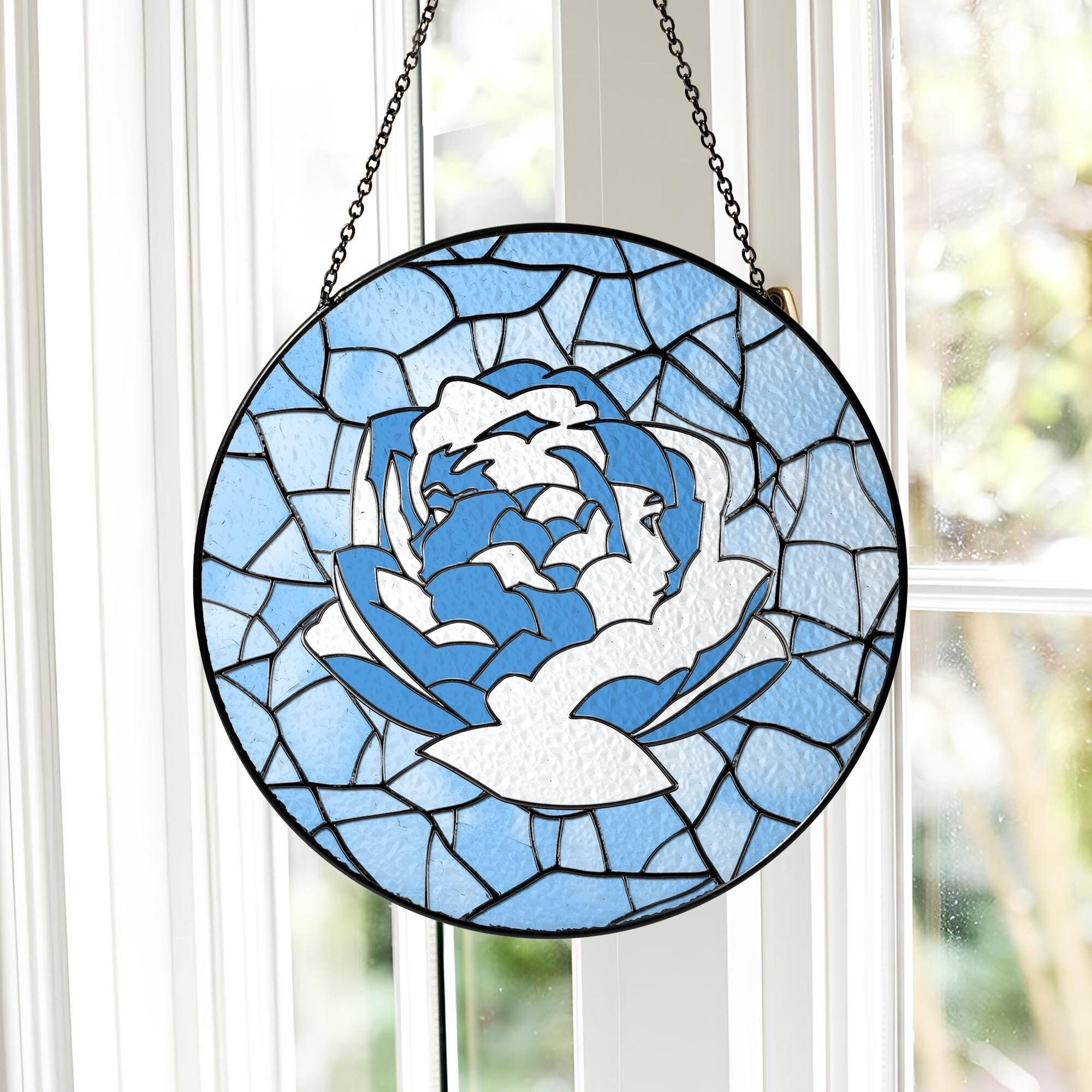 Arcane Blue Rose Necklace - Etsy Arcane Blue Rose Necklace - Etsy
