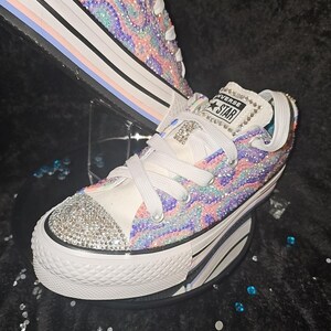 Bedazzled Kids youth converse