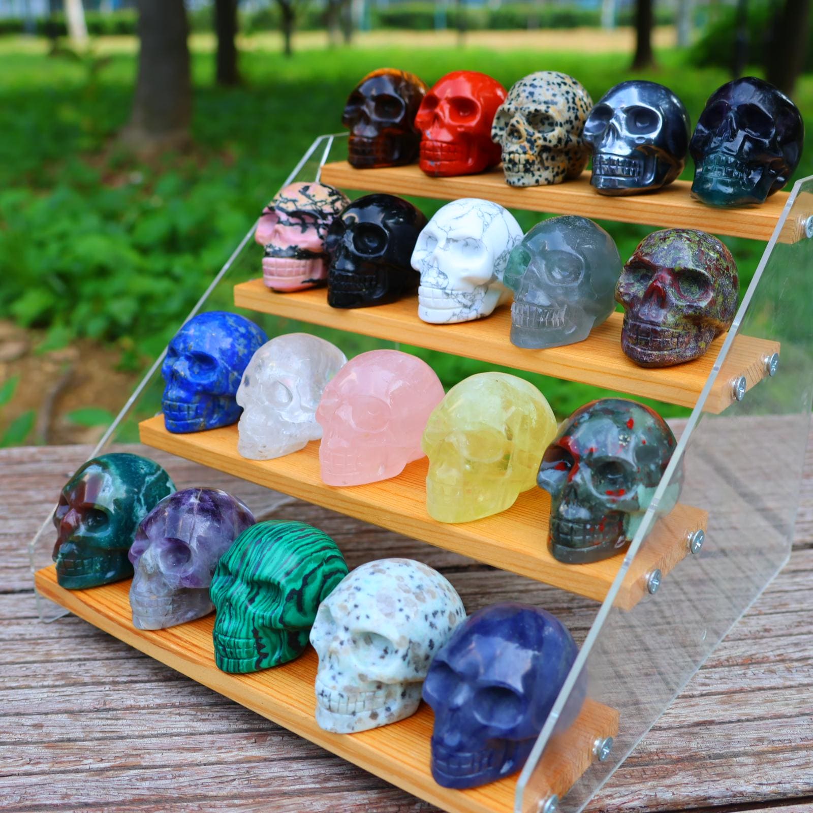 2'' Natural Crystal Skull，hand Carved Skull，quartz Crystal