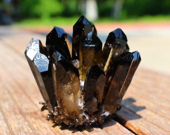 Natural smokye quartz cluster,quartz cluster,crystal vug,cluster specimen,white crystal cluster
