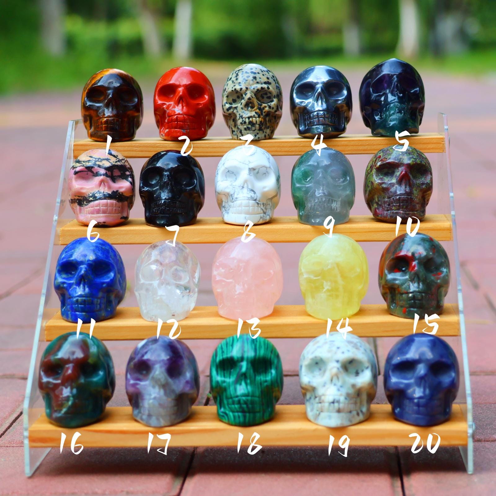 2'' Natural Crystal Skull，hand Carved Skull，quartz Crystal