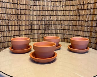Terracotta Clay Plant Pot – 3.5 Inch with Availble  Matching Saucer