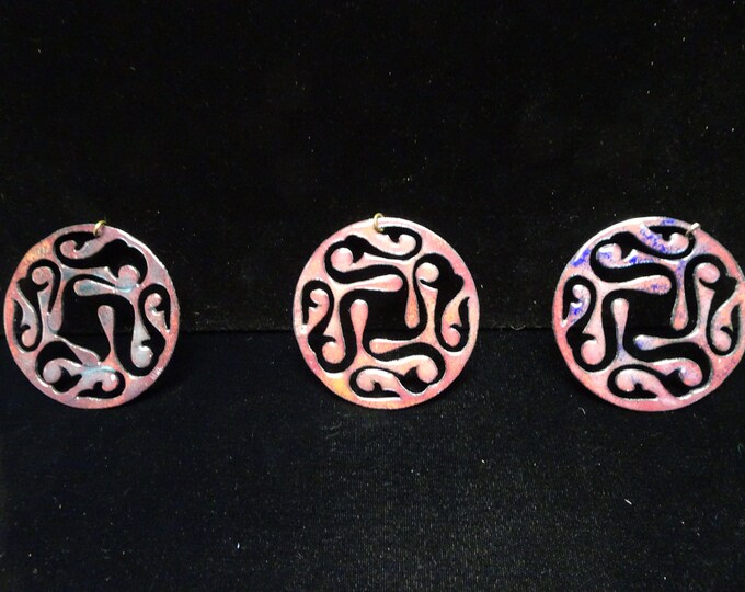 Norse enameled pendants