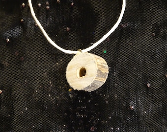 Honeysuckle Pendant with hemp cord