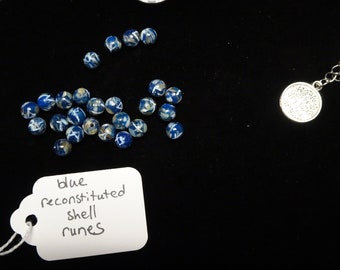 Blue Reconstituted Shell Runes