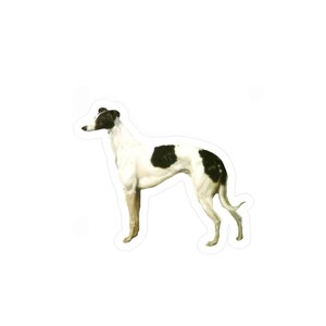 Vintage Black and White Greyhound Kiss-Cut Vinyl Decal
