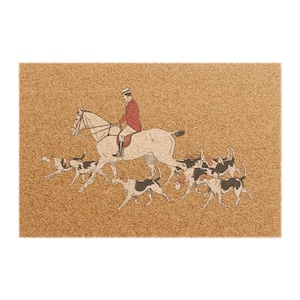 Fox Hunt Master and Hounds Doormat