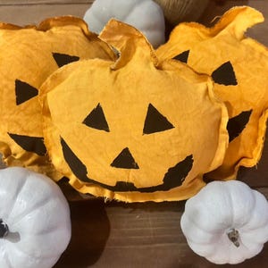 customizable handmade primitive country farmhouse Halloween jackolantern bowl filler-Halloween tier tray decor-rustic decoration-personalize