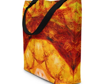 Fiery Redhead Large Tote Bag