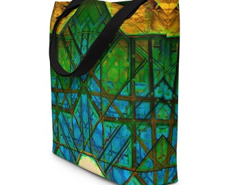 Copper Window Large Tote Bag