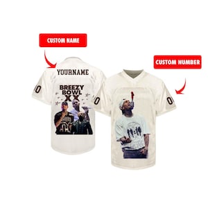 Breezy Bowl XX 2025 Football Jersey, Personalized Chris Brown Tour Jersey, Breezy Bowl XX 2025 Jersey, Chris Brown Shirt, Breezy Bowl Tee