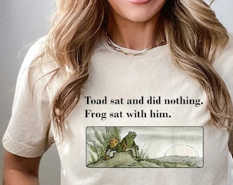 Frog And Toad Shirt, Vintage Classic Book Shirt, Frog and Toad Shirt, Vintage  Book Shirt, Frog Shirt, Book Lover Gift, Retro Frogs Shirt