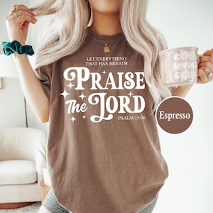 Comfort Colors Let Everything That Has Breath Praise The Lord Sweatshirt, Retro Christian Gifts,Bible Verse Her Gift, Religious Trendy Shirt