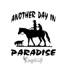 Horse Rider & Dogs Vinyl Decal: Trailer, Truck, Car Window Decor