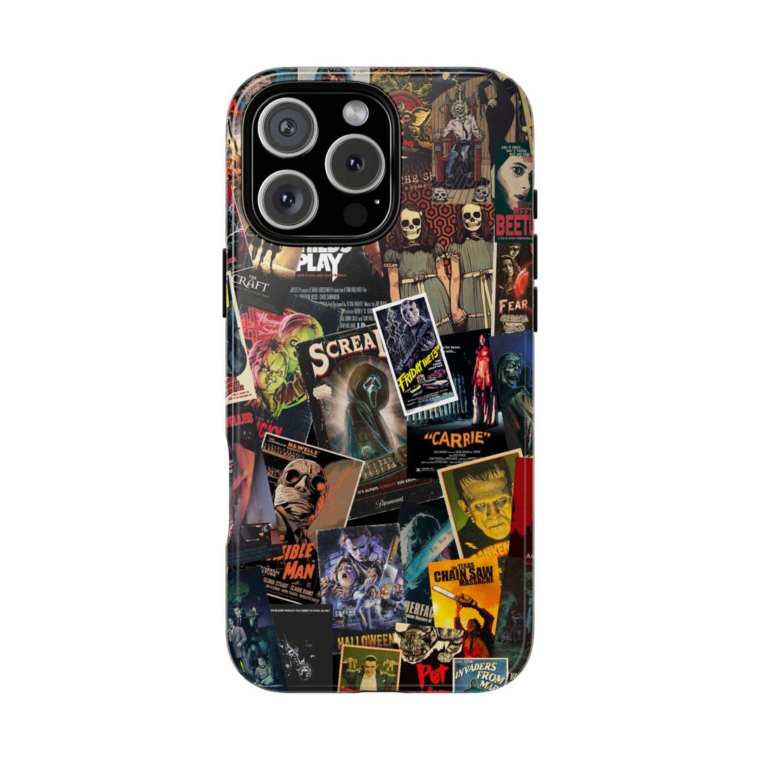 IPhone 17 Pro Max Horror Movie Case Magsafe | Vintage Scary Film Poster ...