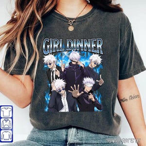 Gojo Satoru Jujutsu Kaisen Shirt, Anime Shirt, Gojo Badass Shirt, Vintage Streetwear Apparel fanmerch, JJK Merchandise,Anime Fans, JJK shirt