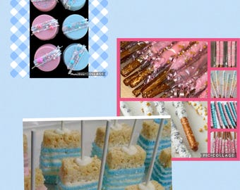 Chocolate covered pretzel rods/Oreos/Rice krispy treats!! ANY OCCASION!!!