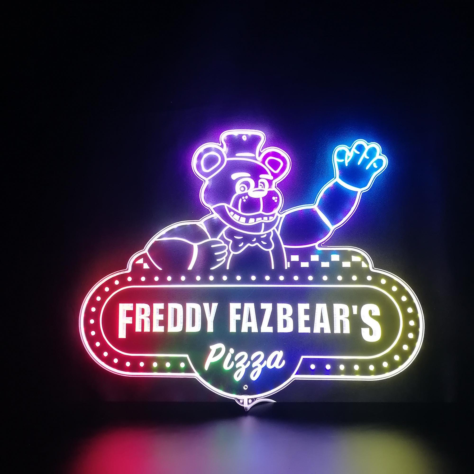 Freddy Fazbear Neon Fnaf Five Nights At Freddys Neon Lights