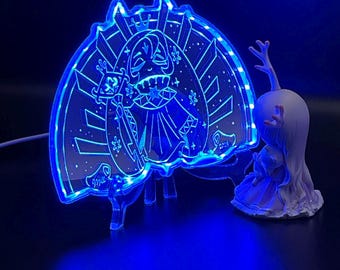 Shadowmilk Pure Vanilla Cookie 3D Style Night Light Mirror Sign, Cookie Kingdom Gifts, Video Game Room Decor Gifts, Gamertag Sign
