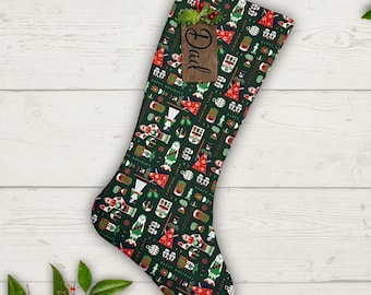 Star Wars Christmas Stocking Personalized Gift under 50 Stocking with Name Tag Stocking Gift for Him Present for Her Nerdy Gift Star Wars