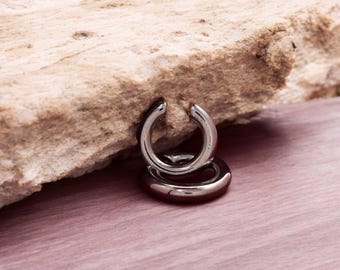 Chunky Ear Cuff: Örhänge i brosk utan piercing i legering