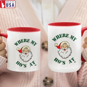 Funny Santa Coffee Mug: Christmas Humor Gift for Coffee Lovers