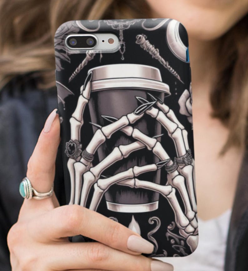 Skeleton Phone Case Skull Cover Ft for Phone 16 Pro Max, 15 Plus, 14