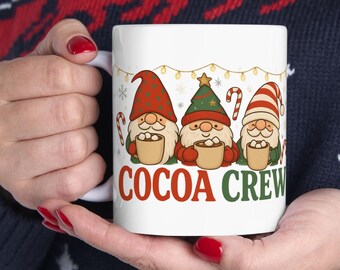 Cocoa Crew Christmas Mug: Holiday Gnomes Coffee Cup