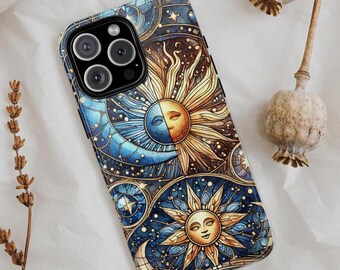 Sun and Moon Phone Case: Celestial Astrology Design