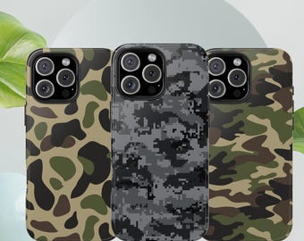 Camouflage Phone Case ,Digital Camouflage Design ,Gift for him, Military lovers, Birthdays, Holidays Gifts , iPhone  Samsung models